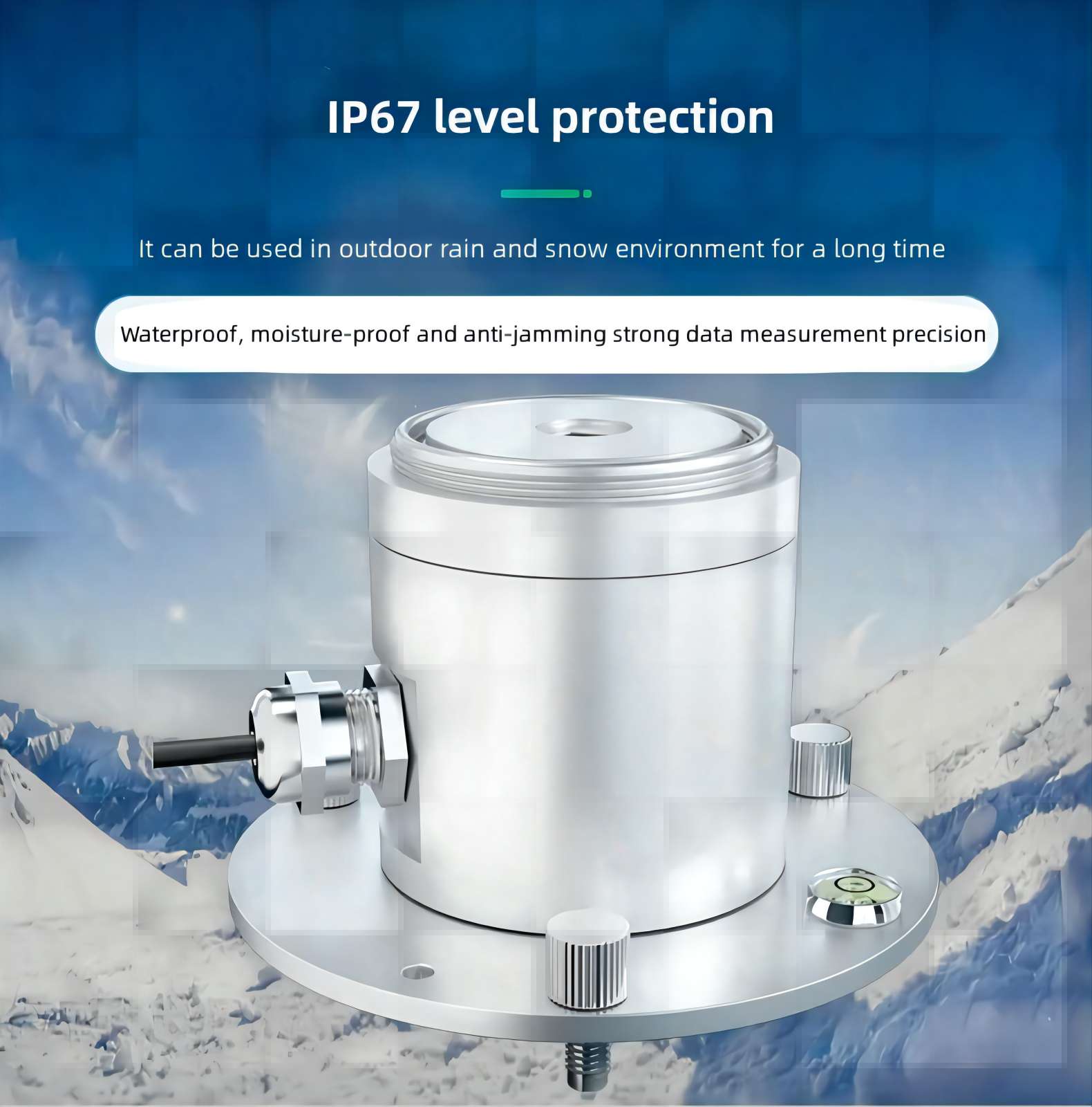 Ultraviolet radiation sensor IP67 level protection