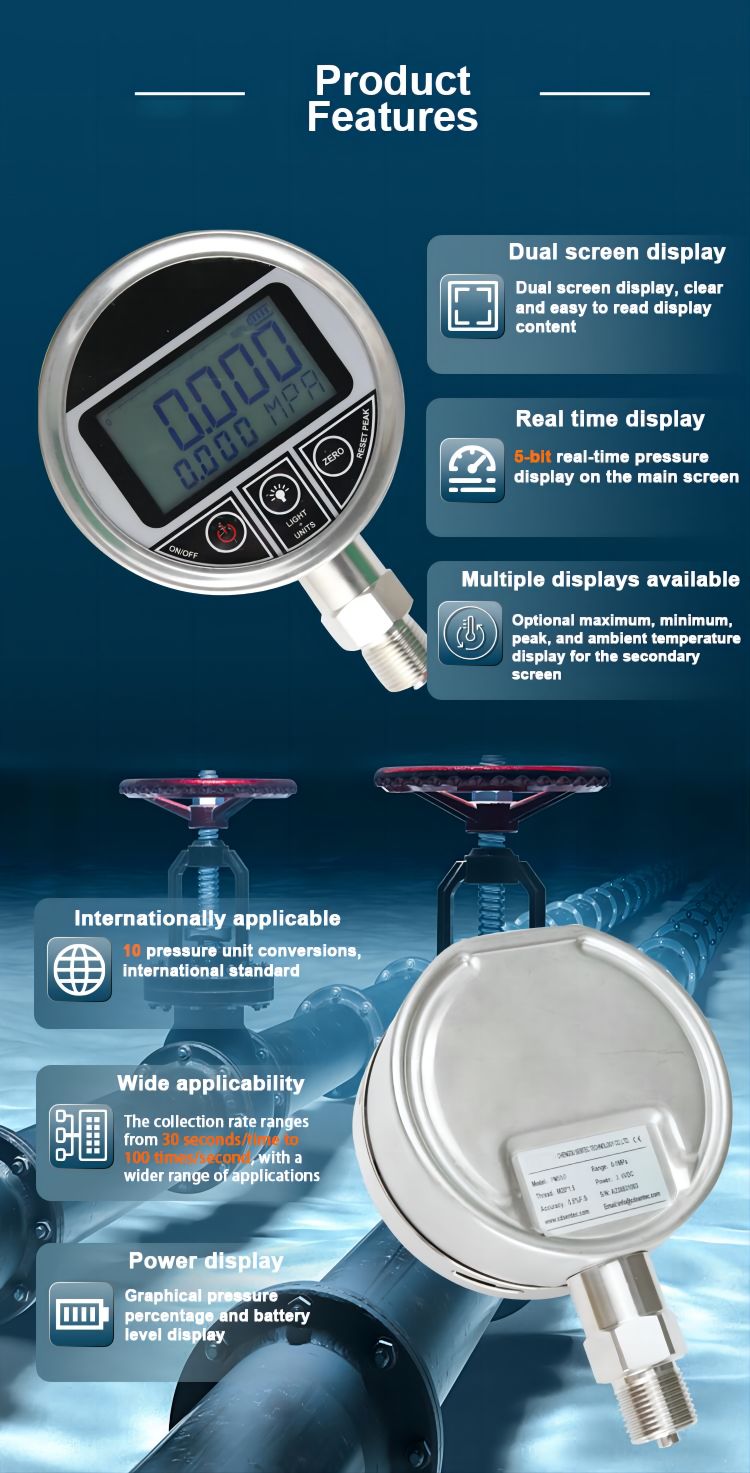  Digital Pressure Gauge Datalogger