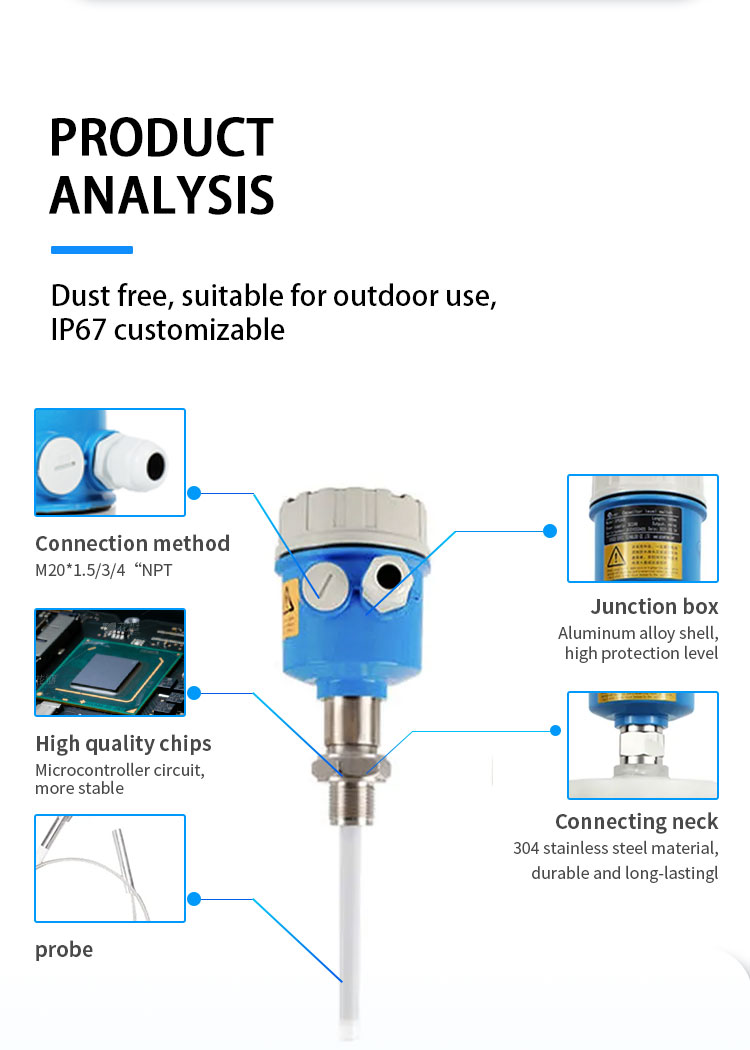 Sewage tank level sensor detailed description