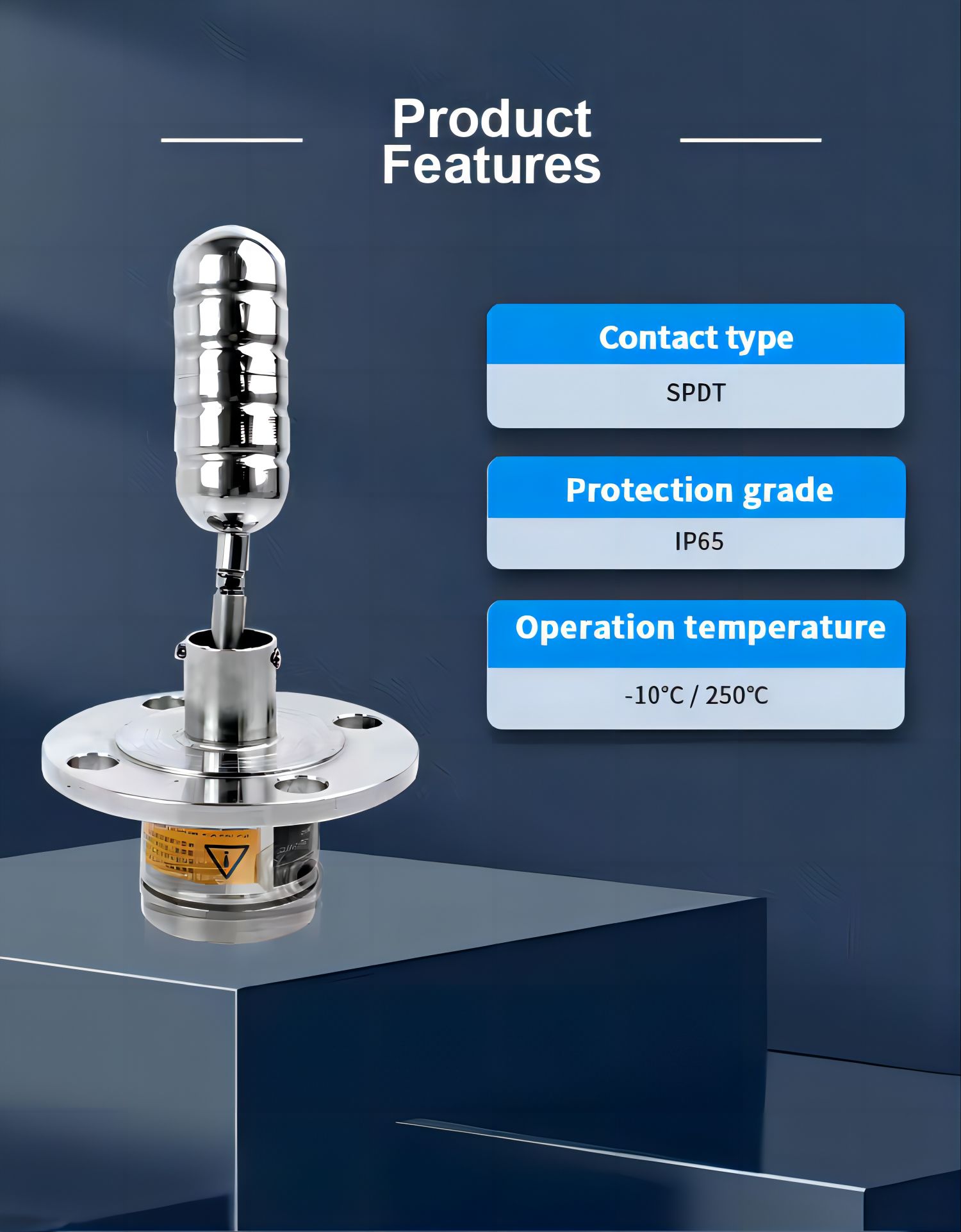  Stainless Steel Level Controller Switch Illustration