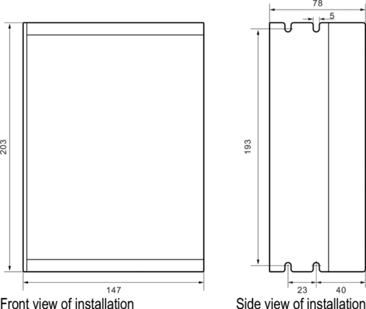 3R130 Dimensions