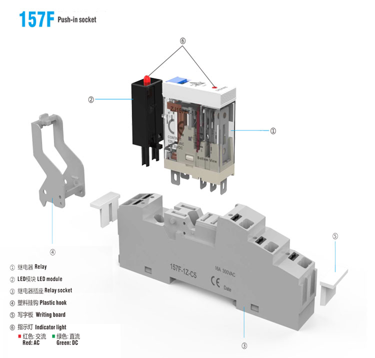 157F Push-in socket